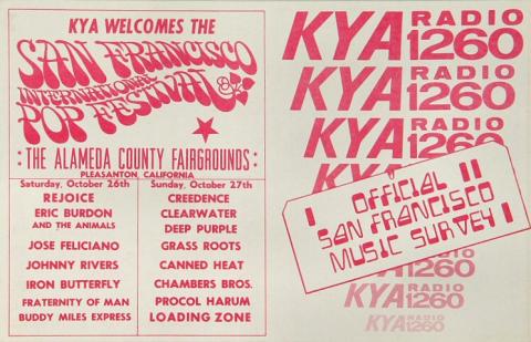 San Francisco International Pop Festival Handbill
