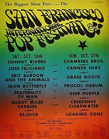San Francisco International Pop Festival Poster