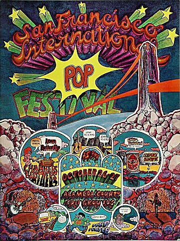 San Francisco International Pop Festival Postcard