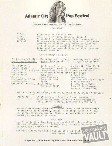 Iron Butterfly Handbill