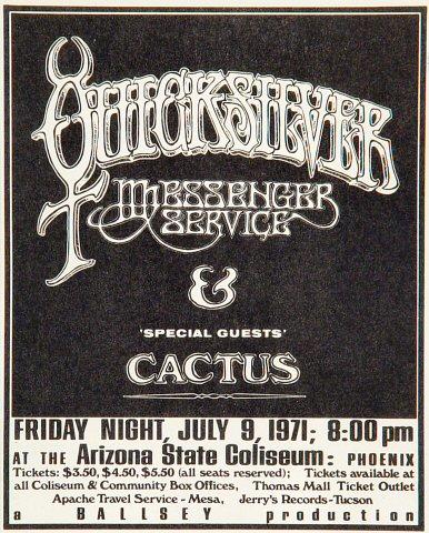 Quicksilver Messenger Service Handbill