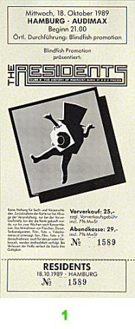 The Residents Vintage Ticket