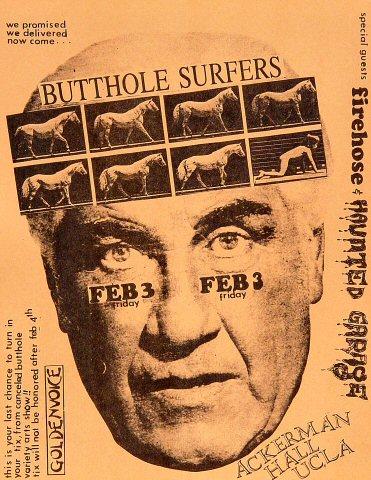 Butthole Surfers Handbill