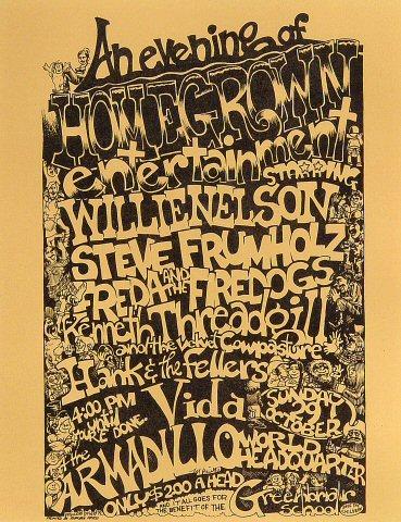 Willie Nelson Handbill
