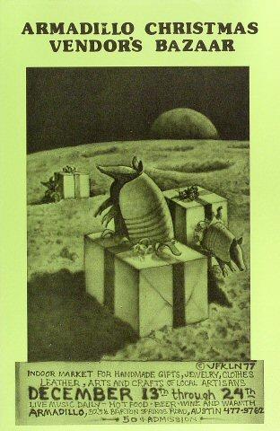 Armadillo Christmas Vendor's Bazaar Poster
