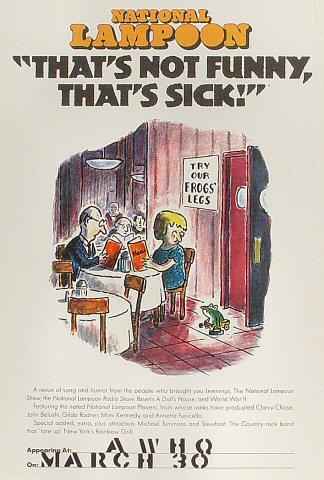 National Lampoon "That's Not Funny, That's Sick" Poster