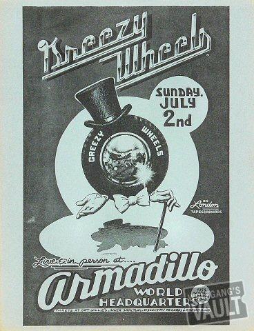 Greezy Wheels Handbill