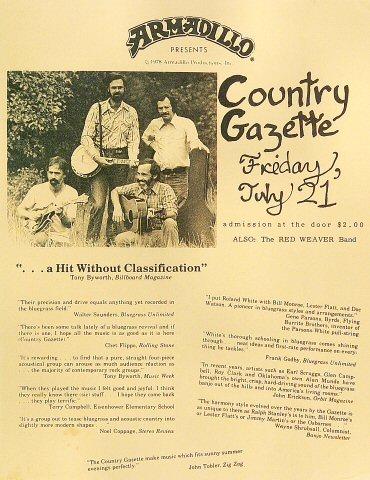 Country Gazette Handbill
