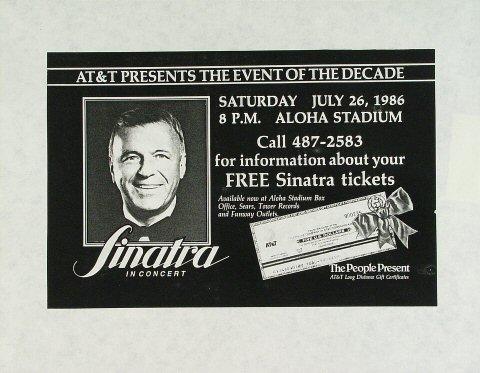 Frank Sinatra Handbill