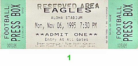 The Eagles Vintage Ticket