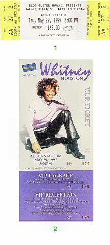 Whitney Houston Vintage Ticket