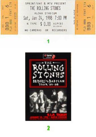 The Rolling Stones Vintage Ticket