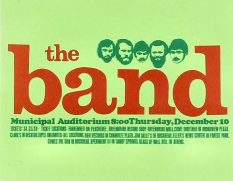 The Band Handbill