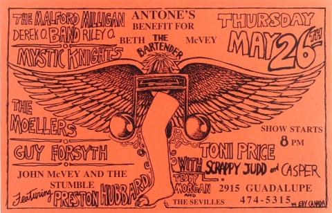 Antone's Benefit for Beth McVey Poster