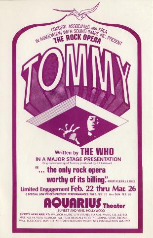 The Who Handbill