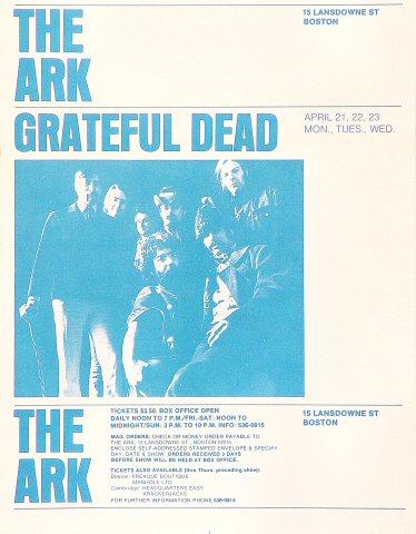 Grateful Dead Handbill