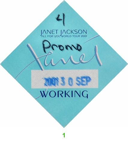 Janet Jackson Backstage Pass