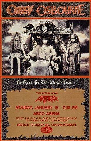 Ozzy Osbourne Handbill