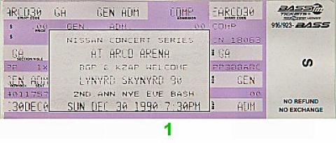 Lynyrd Skynyrd Vintage Ticket