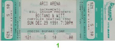 Brian Boitano Vintage Ticket