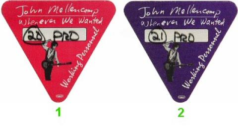 John Mellencamp Backstage Pass