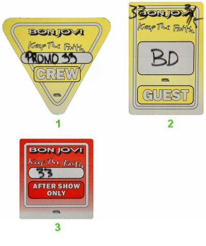 Bon Jovi Backstage Pass