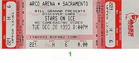 Stars on Ice Vintage Ticket
