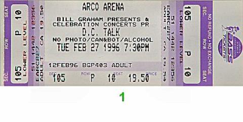 D.C. Talk Vintage Ticket