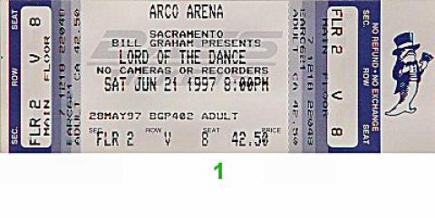 Lord of The Dance Vintage Ticket