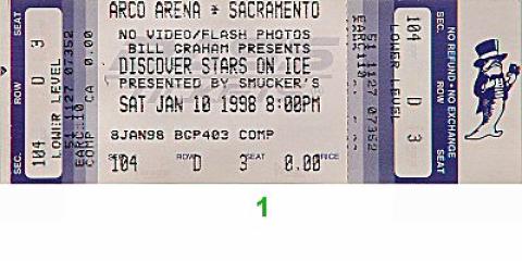 Stars on Ice Vintage Ticket