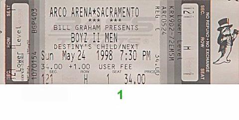 Boyz II Men Vintage Ticket