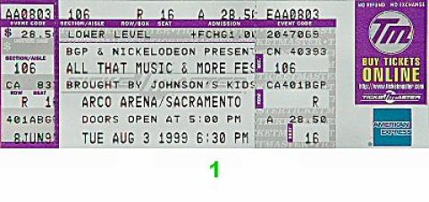 98 Degrees Vintage Ticket