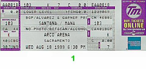 Santana Vintage Ticket