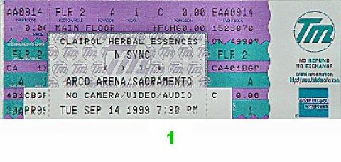 *NSYNC Vintage Ticket