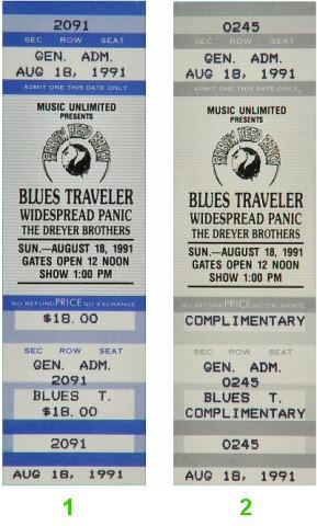 Blues Traveler Vintage Ticket
