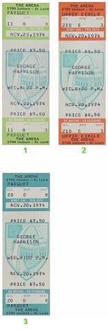 George Harrison Vintage Ticket