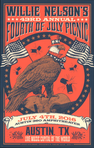 Willie Nelson Silkscreen