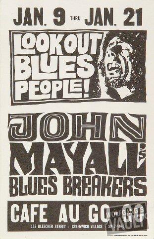 John Mayall & the Bluesbreakers Handbill