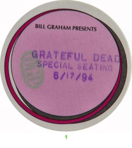 Grateful Dead Backstage Pass