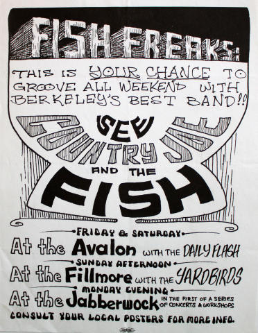 Country Joe & the Fish Handbill