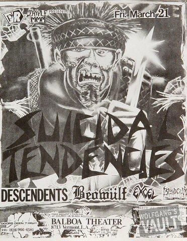 Suicidal Tendencies Handbill