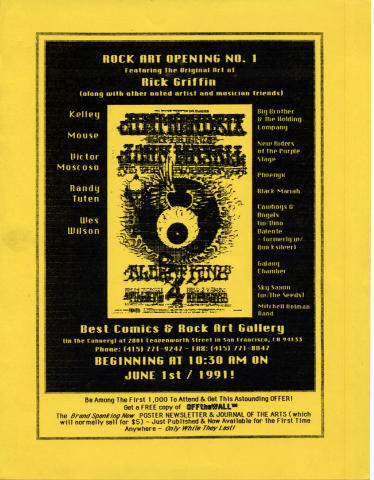 Rock Art Opening Handbill