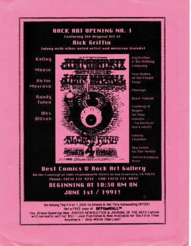 Rock Art Opening Handbill