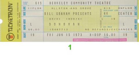 Donovan Vintage Ticket