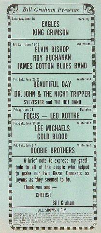 The Eagles Handbill