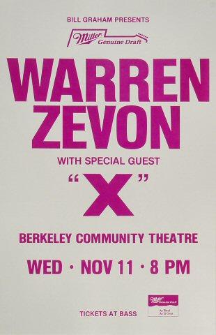 Warren Zevon Poster