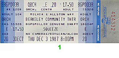 Squeeze Vintage Ticket