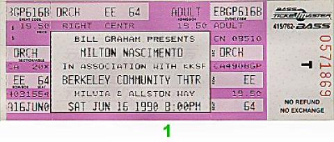 Milton Nascimento Vintage Ticket