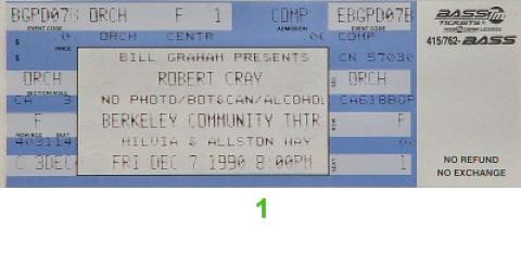 Robert Cray Vintage Ticket