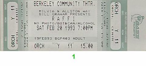 Raffi Vintage Ticket